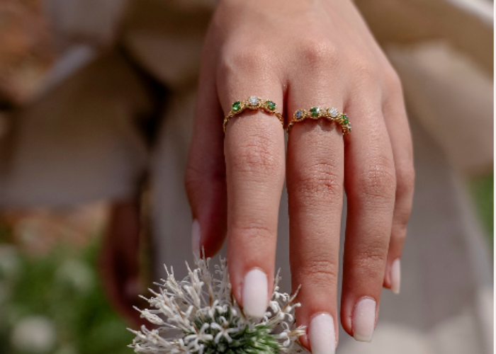 Interactive Rotating Rings: Touch History - Gafla Jewellery