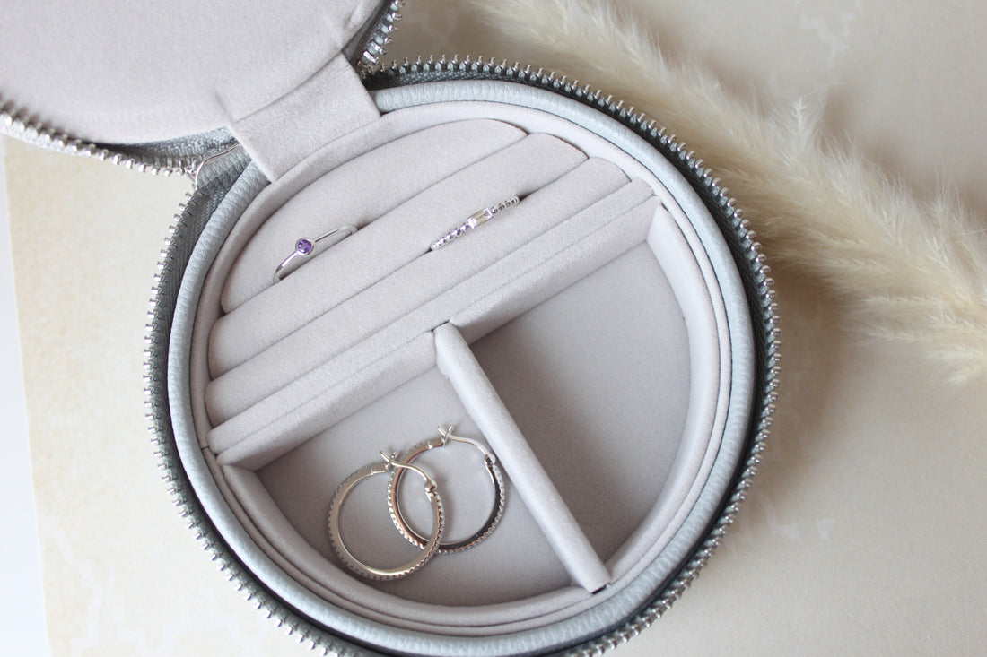 Silver earrings