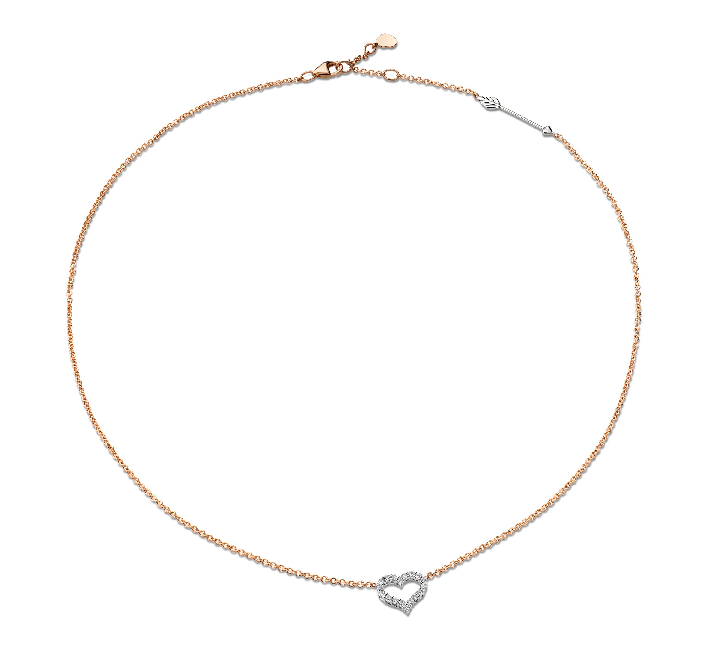 Hiam Gafla Mini Diamond Necklace, Arrow Motif