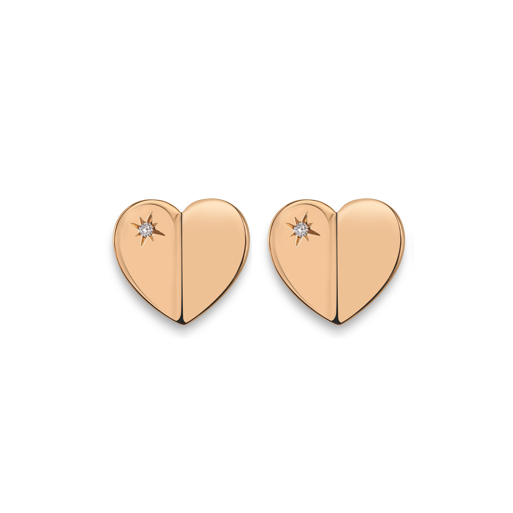 Hiam Gafla Hearts Earrings, Small Model
