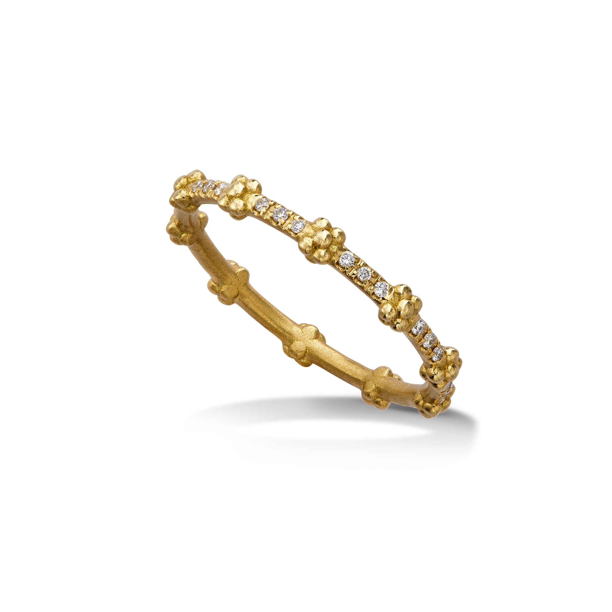 SAK Gafla Ring, Diamond Beaded