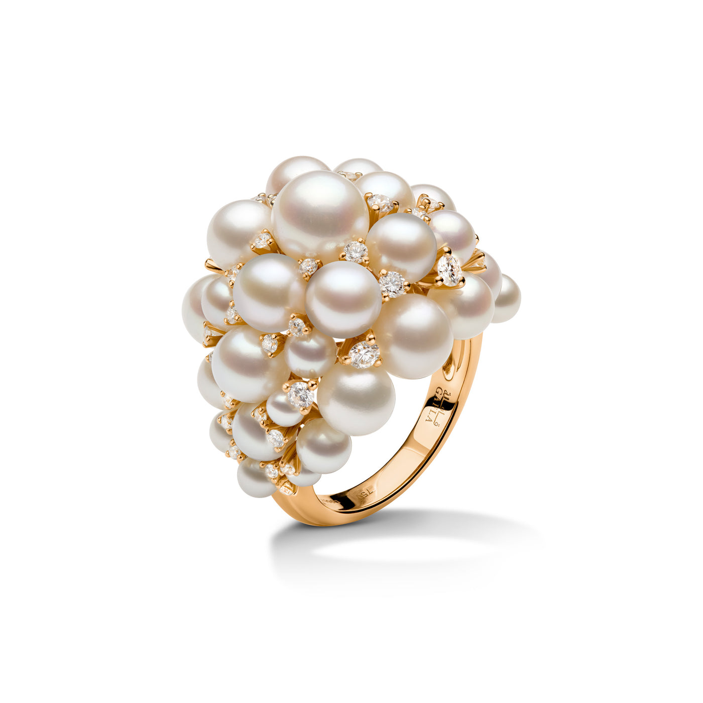 #metal_yellow-gold #Bahar-Pearl-Cluster-Ring