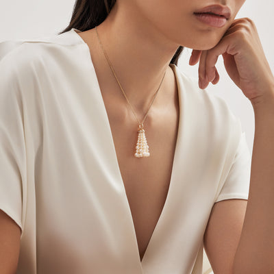 Bahar Gafla Necklace, Small yellow gold
#metal_yellow-gold